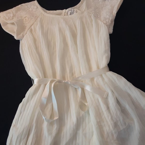 Ivory Sheer and Lace Girl's Tunic Dress XS 4-5-6 D-Signed by Disney Jaya Apparel - Picture 1 of 6